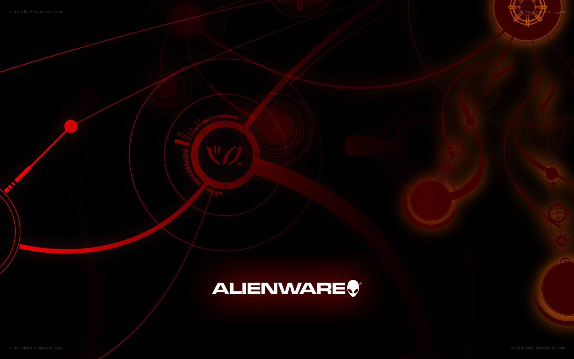 Alienware brand logo on dark background