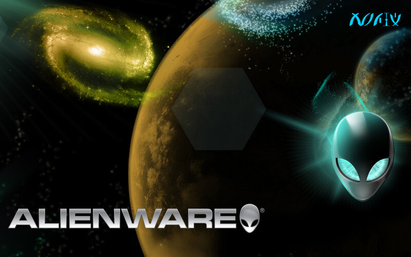 Alienware brand space wallpaper