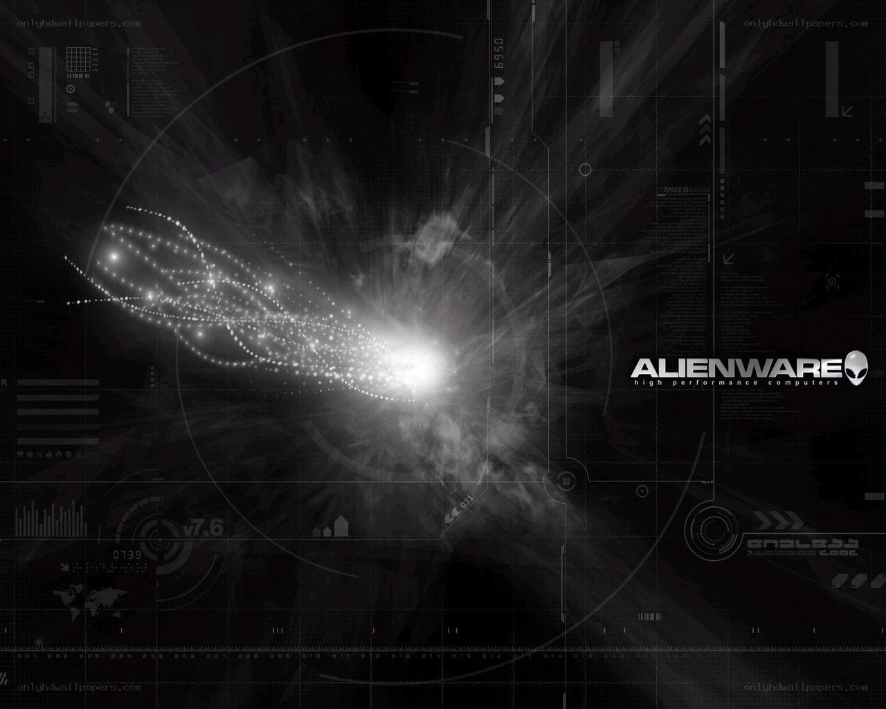 Alienware futuristic tech background