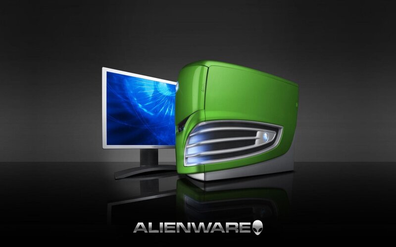 Alienware green gaming PC