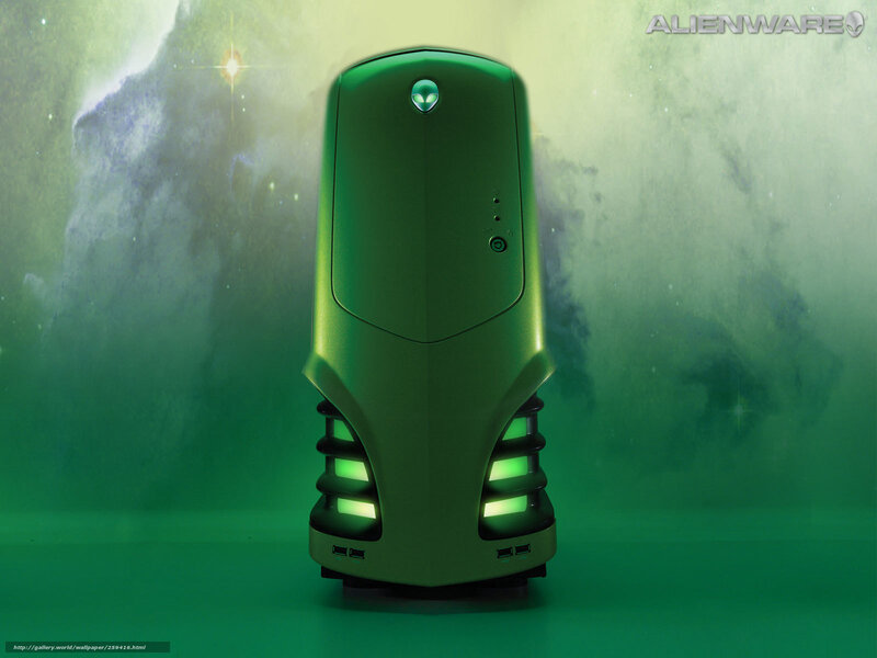 Alienware green gaming PC