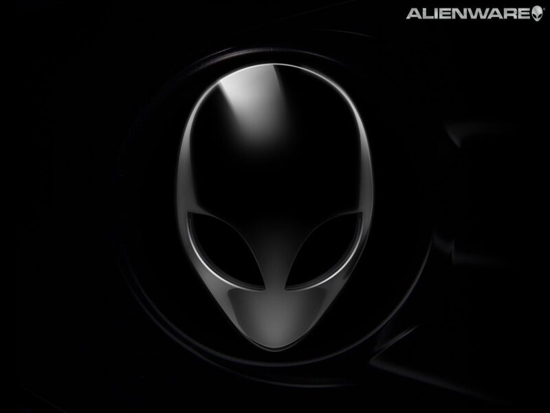 Alienware Logo — Black, Dark, 3d Render, Text, Gray