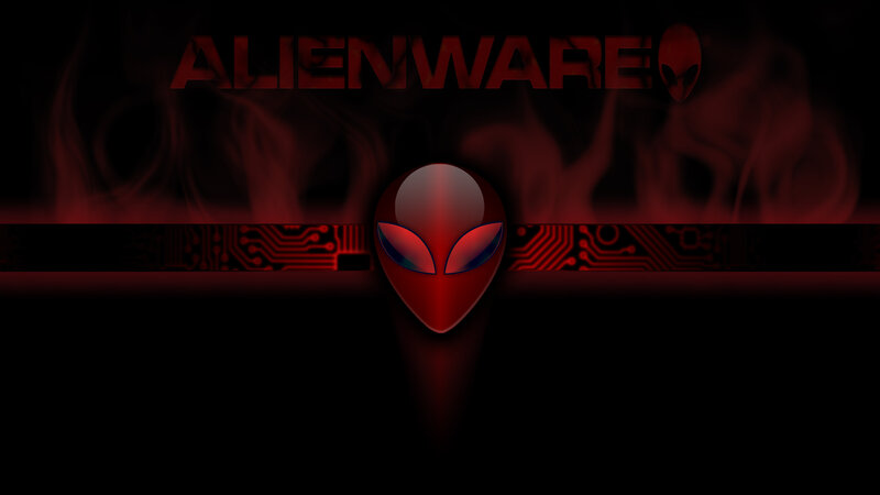 Alienware Logo — Black, Dark, Digital Art