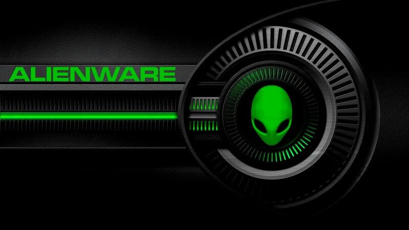 Alienware Logo — Black, Futuristic, Digital Art