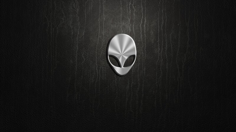 Alienware Logo — Black, Minimalist