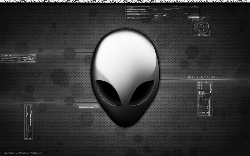 Alienware Logo — Black, Technological