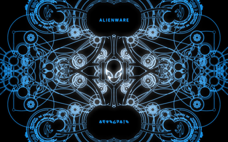 Alienware Logo Design — Blue, Futuristic