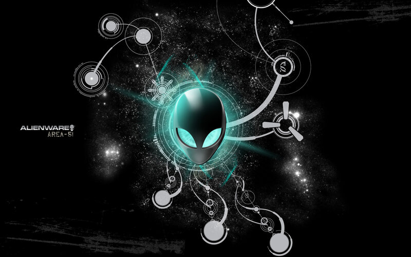 Alienware logo in space