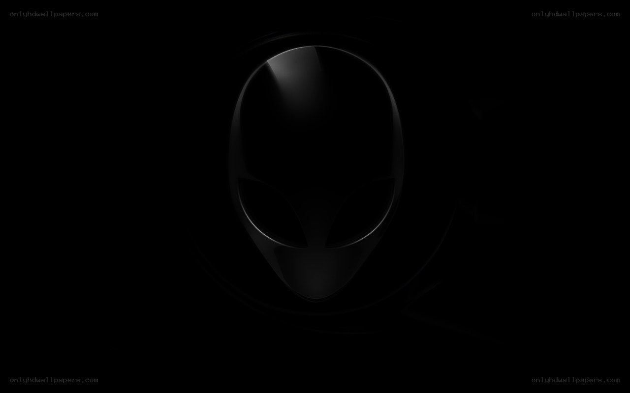 Alienware logo on black