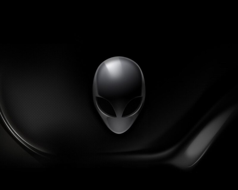 Alienware logo on dark background