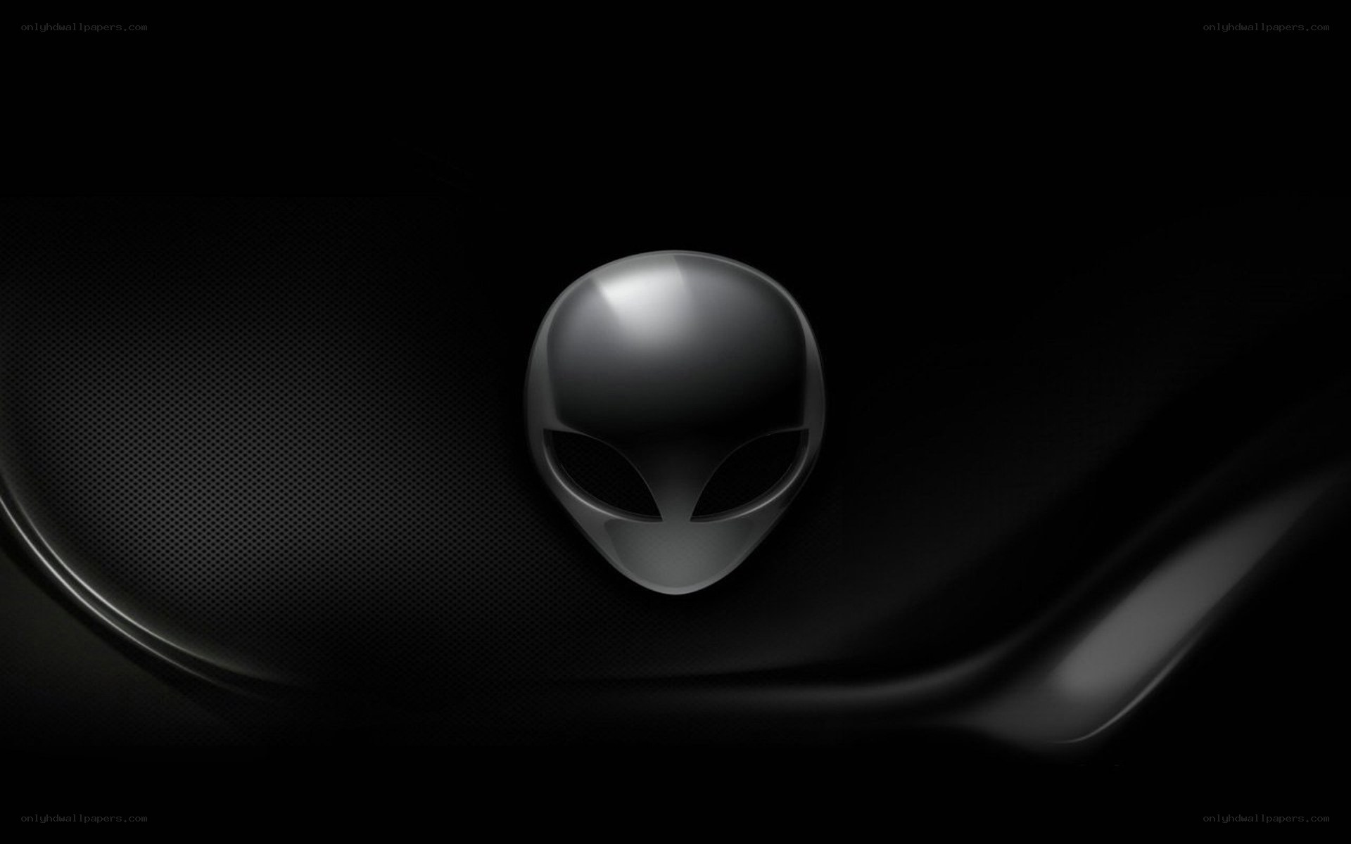 Alienware logo on dark background