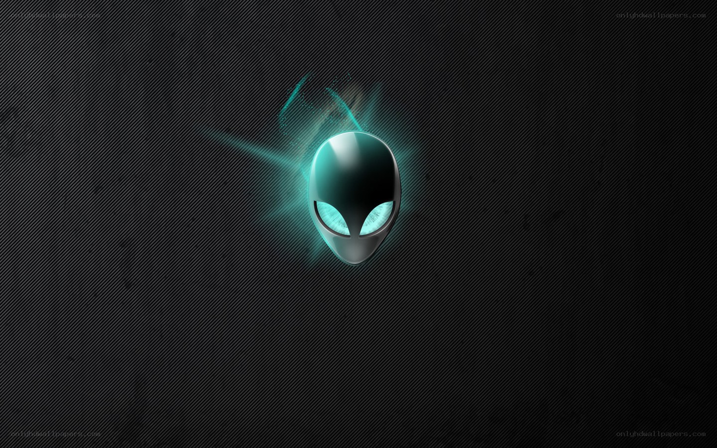 Alienware logo on dark background