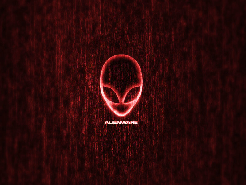 Alienware Logo — Red, Dark