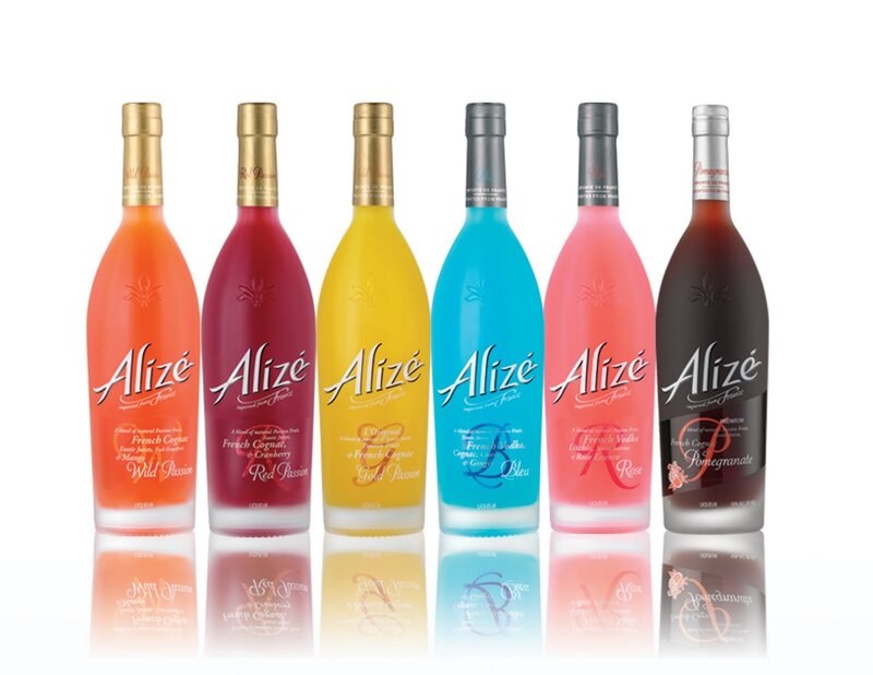 Alizé liqueur bottle collection