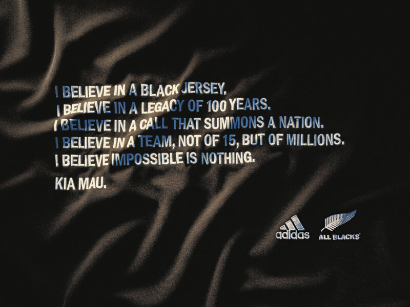 All Blacks jersey quote
