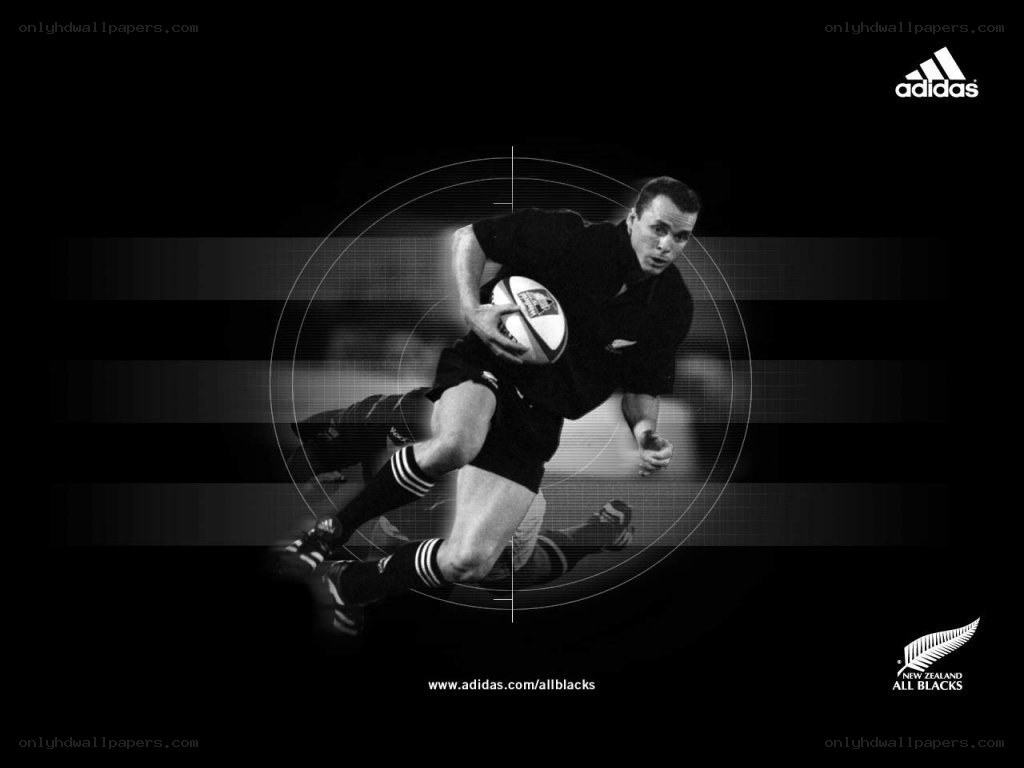 All Blacks rugby player in action