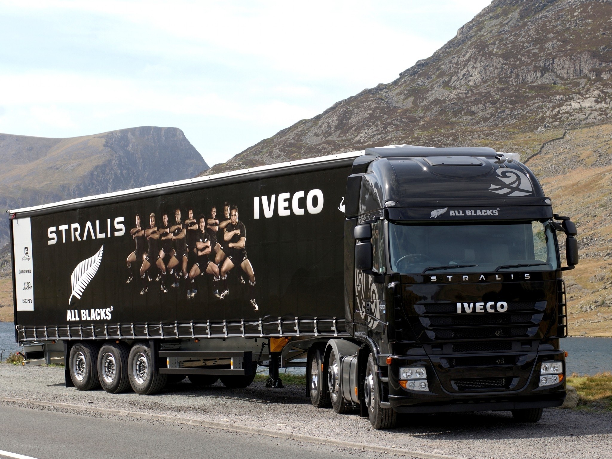 All Blacks team truck