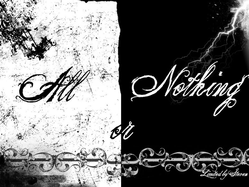 All or Nothing text art