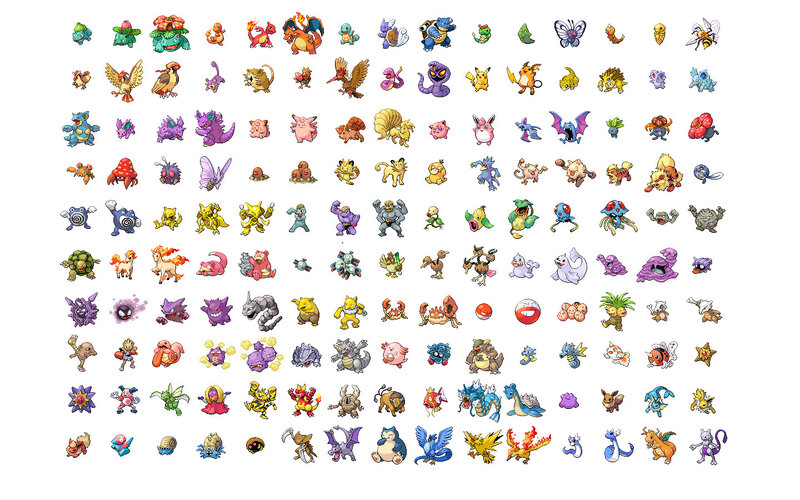 All Pokémon from Generation I