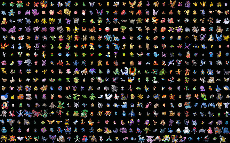 All Pokémon from Generation I to VIII