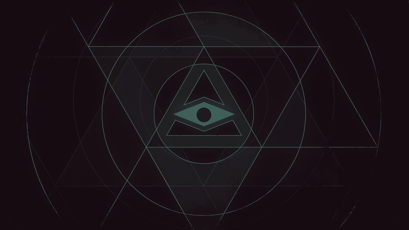 All-seeing Eye Symbol — Black, Mysterious, Abstract