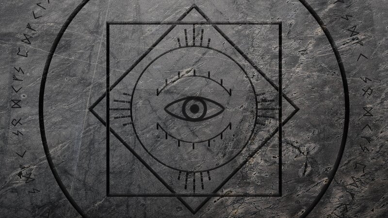 All-seeing Eye Symbol — Gray