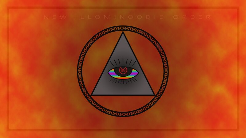 All-seeing Eye Symbol — Orange, Dramatic