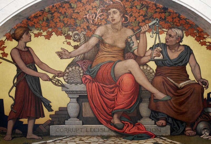 Allegory of corrupt legislation