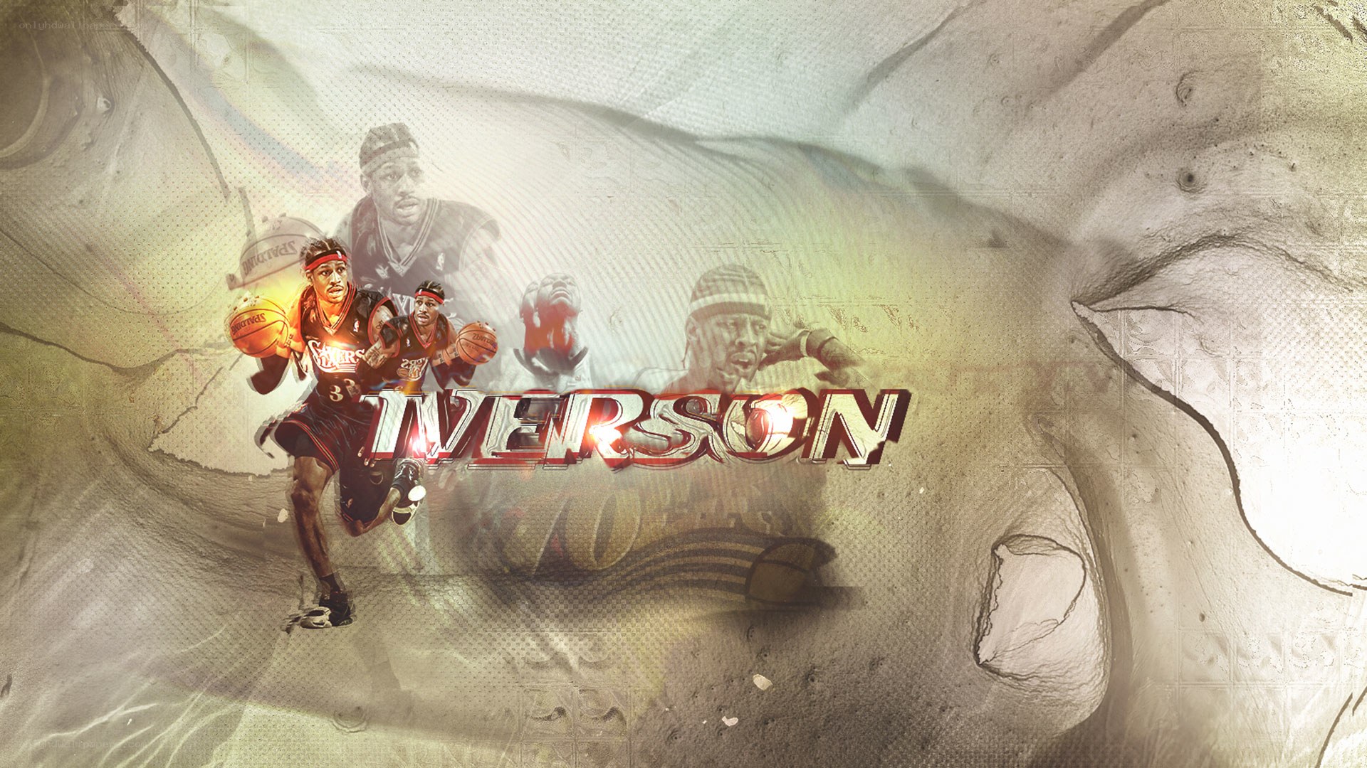 Allen Iverson basketball artwork
