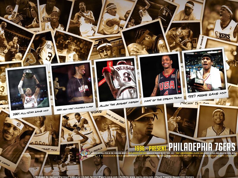 Allen Iverson Collage — Brown