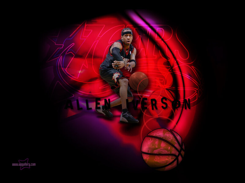 Allen Iverson Playing Basketball