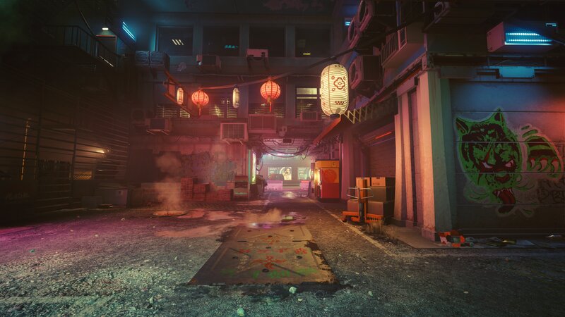 Alley with Lanterns