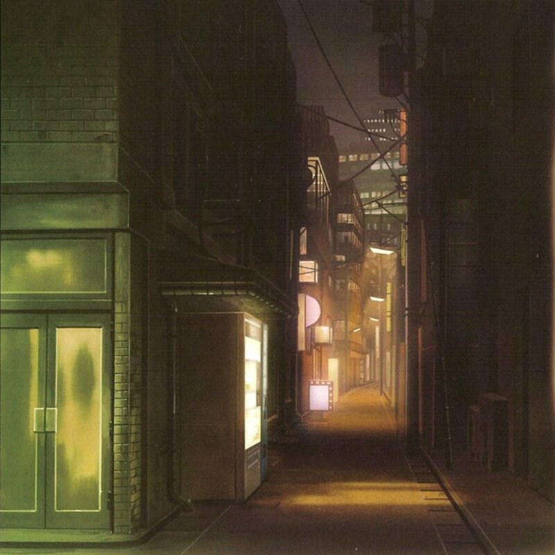 Alleyway at Night — Green