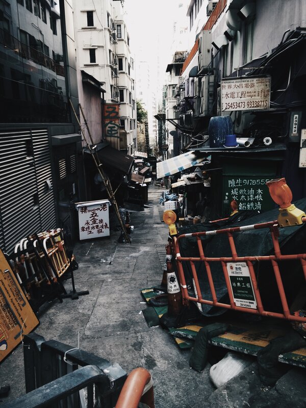 Alleyway with Construction