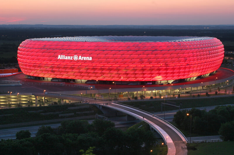 Allianz Arena at dusk