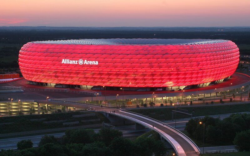 Allianz Arena at dusk