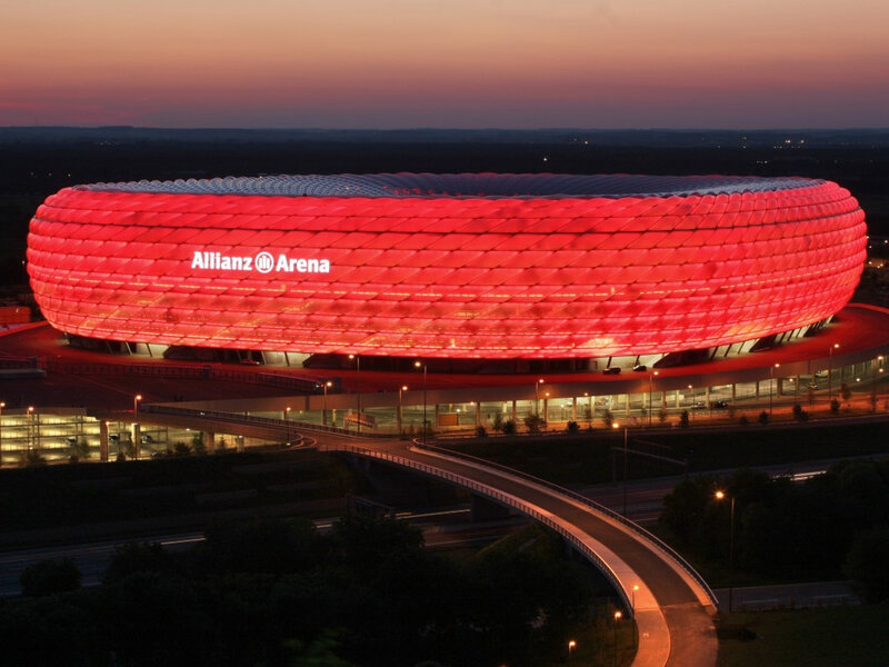 Allianz Arena at dusk