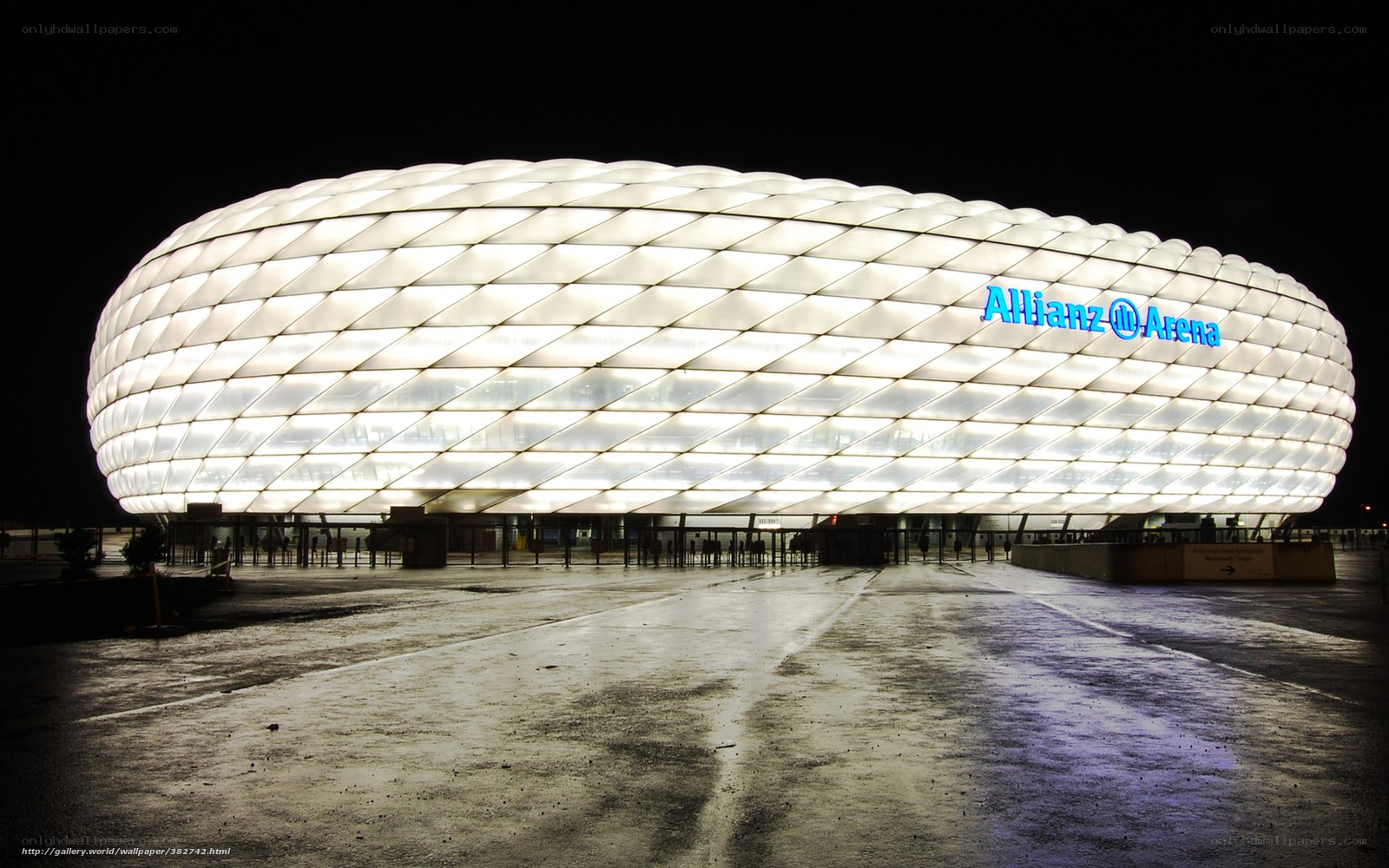 Allianz Arena at night