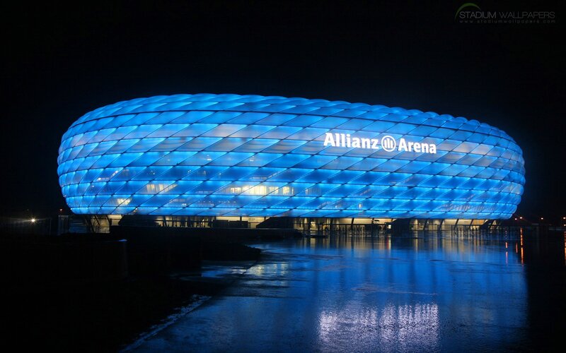 Allianz Arena Stadium — Blue, Dramatic