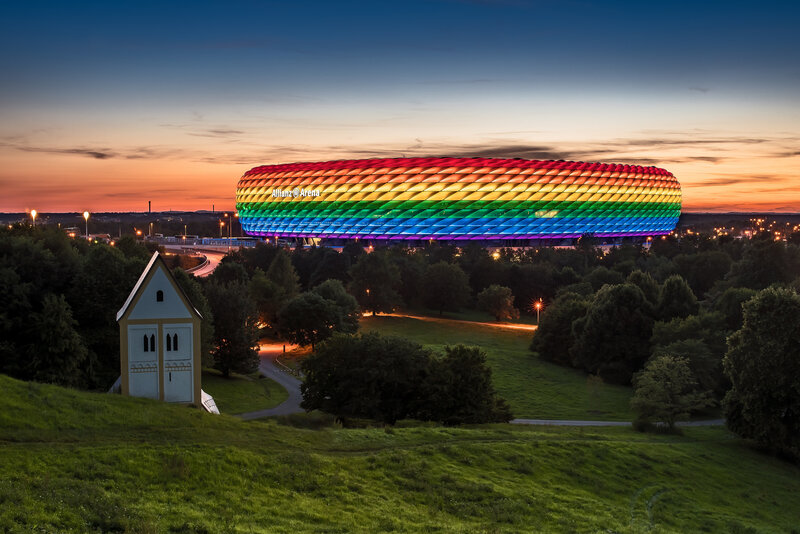 Allianz Arena Stadium — Green, Serene