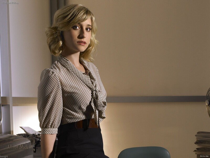 Allison Mack in office setting