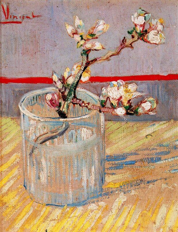 Almond Branch in a Glass