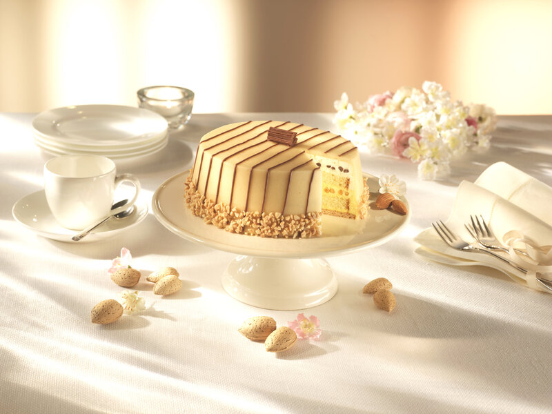 Almond Cake on Stand