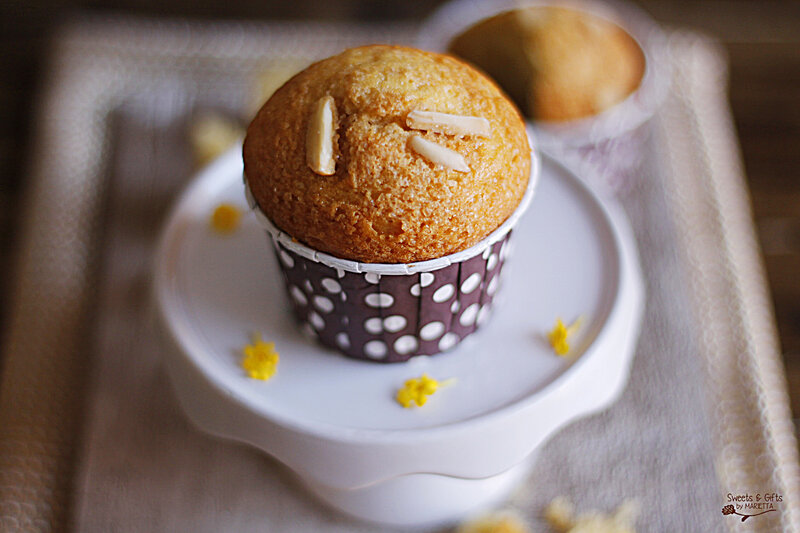 Almond Muffin on Stand