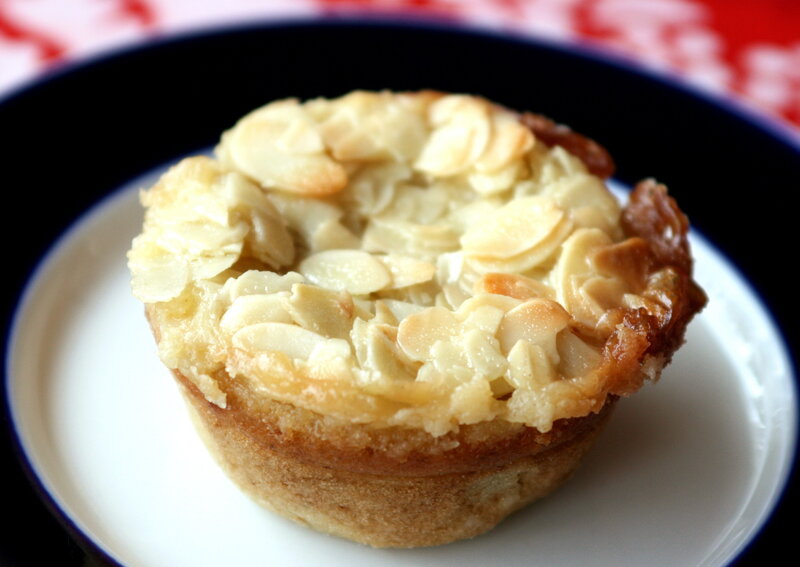 almond tartlet on a plate