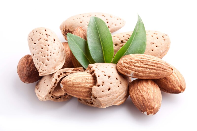 Almonds with Leaves