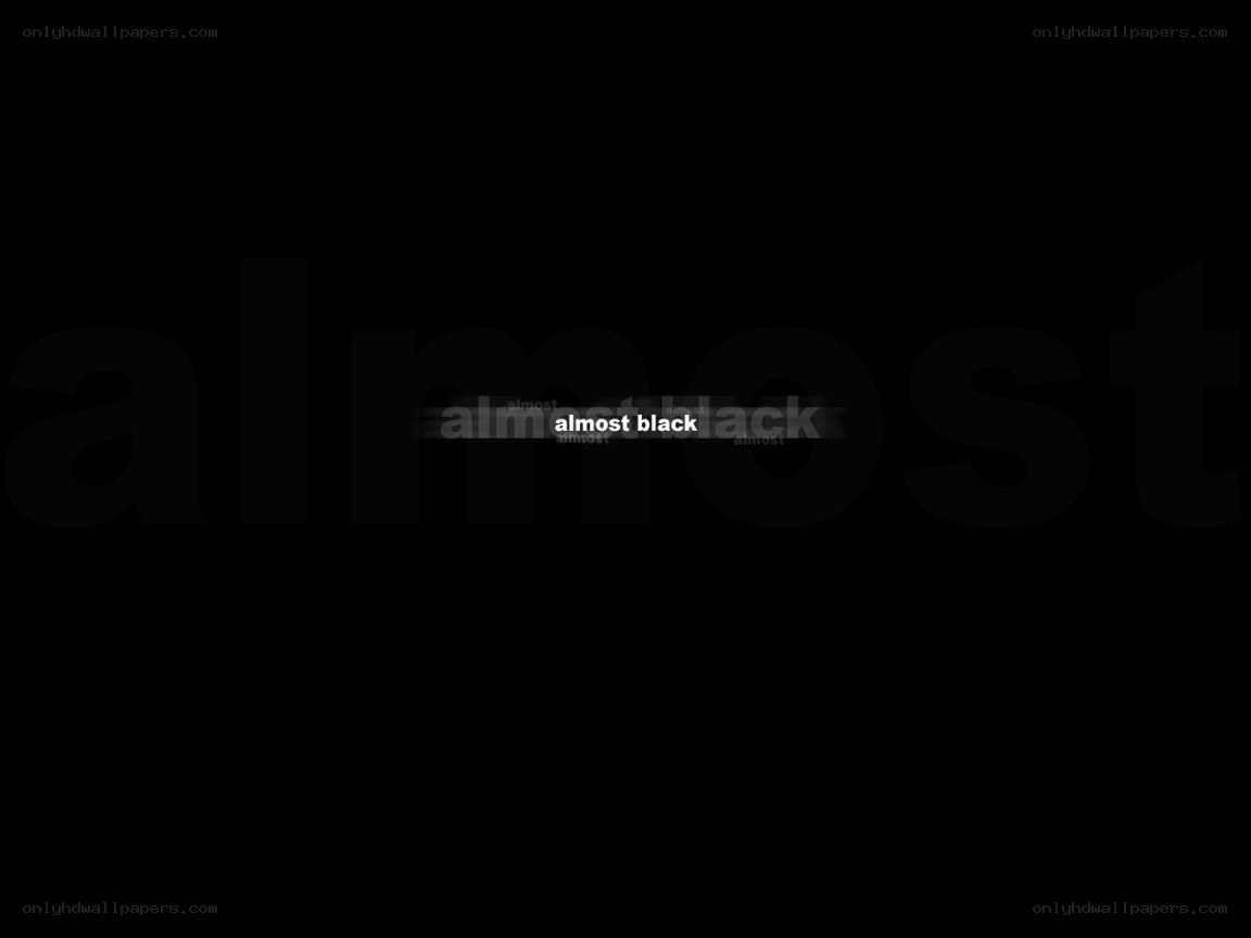 almost black text on dark background