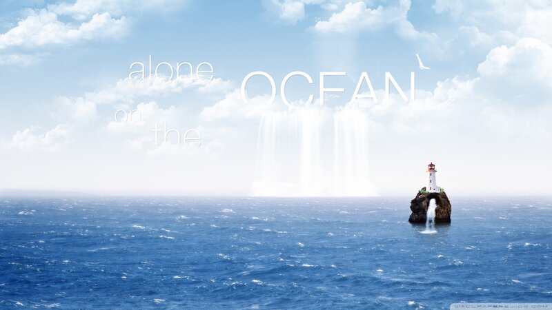 alone on the ocean