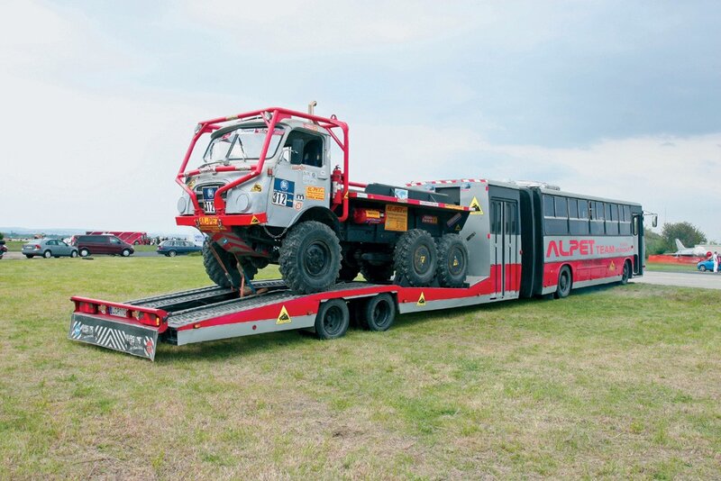 Alpet Team truck on transport