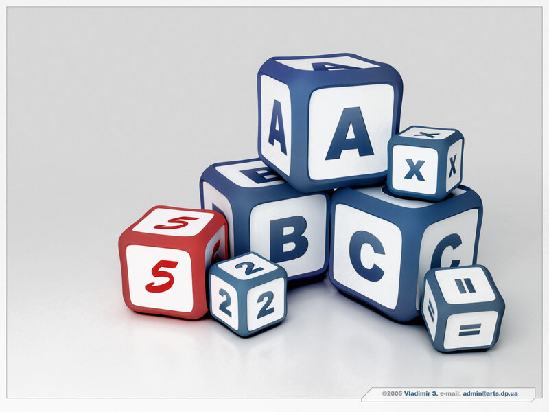 alphabet and number blocks
